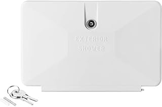 Dura Faucet DF-SA170D-WT RV Locking Replacement Door for an Exterior Shower Box Kit