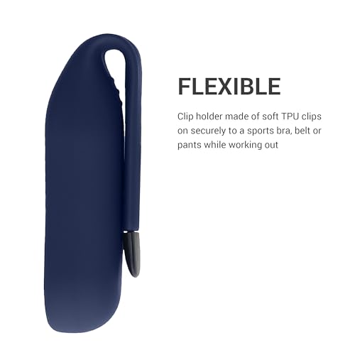 kwmobile Clip Halter kompatibel mit Xiaomi Mi Band 10/9 / 8 - Silikon Fitnesstracker Halterung - ohne Tracker