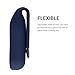 kwmobile 2X Clip Holders Compatible with Xiaomi Mi Band 10/9 / 8 - Clip-On Holder Replacement Set - Dark Blue/Orange