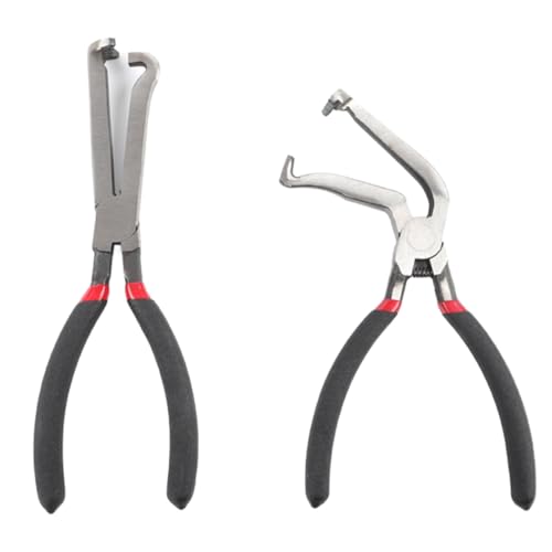 NIYATA 2PCS Electrical Disconnect Pliers,Automotive Connector Pulling Tool for Car Repair,Disconnect Fuel Line & Spark Plug Pliers with Anti-Slip Handle,Carbon Steel Electrical Connector Remover Tool