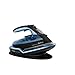 Tefal Freemove Air FV6551 - Steam Iron, 190g/min Boost Shot, 35g/min Continuous Output, Cordless, Auto-Off, Anti Scale Rinsing System, Easy Gliding Soleplate Technology, Black and Metal Blue