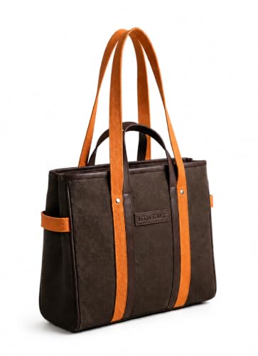Image of Office Bag | Stylish Bags for Office & College Use | Laptop Bag Girls | Stylish Tote for Office Use | Purse for Women | Canvas Handbag | Daily & Travel Use