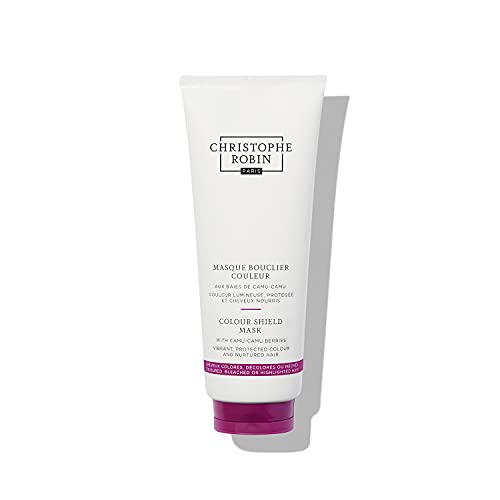 Christophe Robin Colour Shield Mask 200ml, With Camu Camu Berries, Deep Conditioning Colour-Protecting Treatment