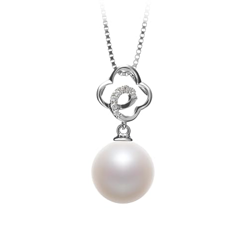 Yael White 10-11mm AAAA Quality Freshwater 925 Sterling Silver Cultured Pearl Pendant For Women