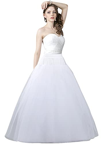 Xinchangshangmao Women Petticoat Crinoline Underskirt Petticoat Skirt Full Floor Length Petticoat Slips For Wedding Dress thumb #1