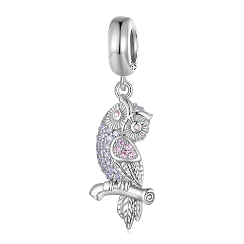 Pendentif hibou pour fabrication bijoux et loisirs créatifs