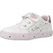 Geox B Kilwi Girl D, Zapatillas Niñas, Blanco (White/Pink C0406), 21 EU