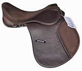 Synthetic Endurance “Status” Lightweight English Horse Saddle – Comfortable & Durable Riding Saddle for Training, Trail & Competition