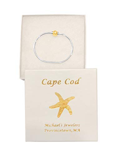 The Beach Ball Bracelet from Cape Cod 925 Sterling Silver and 14k Solid Gold Ball4