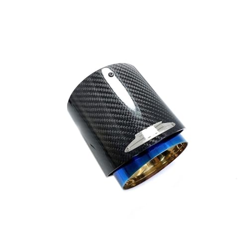 Embout d'échappement en carbone bleu de 85-105mm pour look sportif de votre Mini Cooper