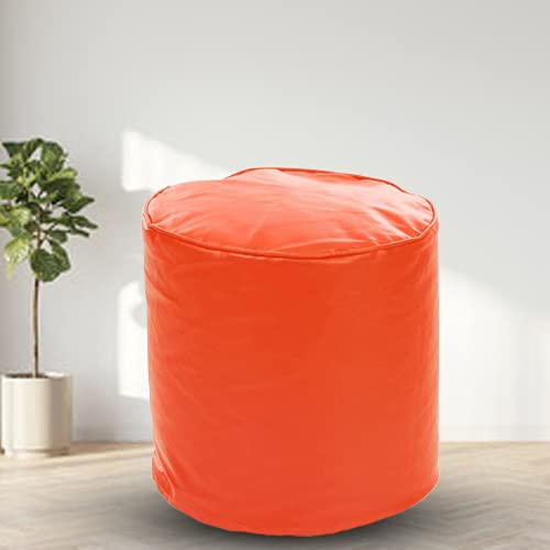 SHIRA 24 Pouffee Foot Rest Stool Leatherette Bean Bag Cover (Without Beans) (Free, Orange) (B08WCR36YF) Amazon Price History, Amazon Price Tracker