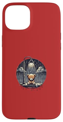 Lonely Teddy Bear Sad Melancholic �O���t�B�b�N - S32 �X�}�z�P�[�X iPhone 15 Plus �p