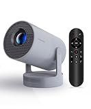 【Electric Focus】Magcubic Mini Projector 4K Support, Smart Projector with WiFi 6 and Bluetooth 5.4, 5W Soundbase Speaker, 180° Rotation, Portable Proyector for Home Theater