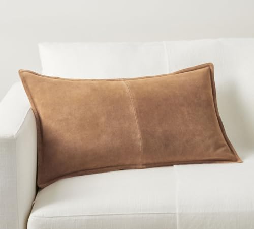 Leather Pillow Cover for Lumbar Couch Cushion 12
