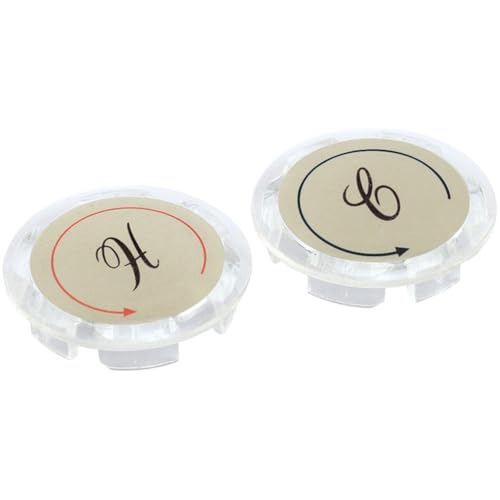 2 Pezzi Di Pulsanti Per Rubinetti Con Segnale Caldo E Freddo, Indicatori Per Rubinetti Del Lavandino, Copri Manopole Per Rubinetti Per Cucina, Bagno, Miscelatore Per Lavabo, Riparazione Maniglie