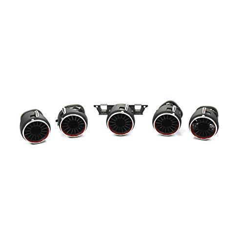 Audi Ausströmer Set Design Tuning Luftdüsen Luftauslass Turbinendüse rot