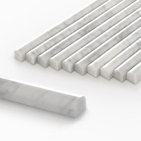 SUNWINGS Carrara Marble Tile Trim Cover