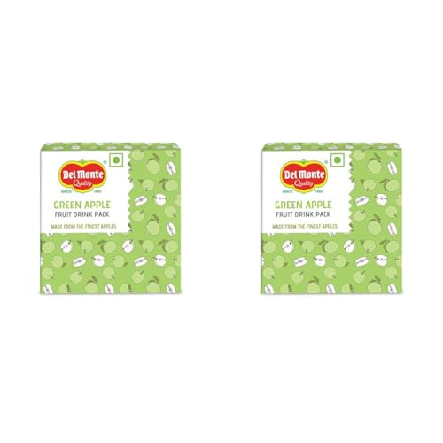 Image of Del Monte Green Apple Fruit Drink Gift Pack, Pack of 12, 240ml