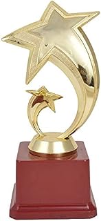 TROPHY JUNCTION Twin Star Trophy (Gold, 9 Inch)