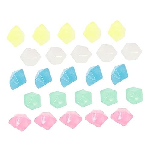 IWOWHERO 100Pcs Luminous Stones for Aquarium Landscaping Decorative Resin Fish Tank Supplies Glowing Pebbles for Fish Tank Decor and Garden and Easy to Use