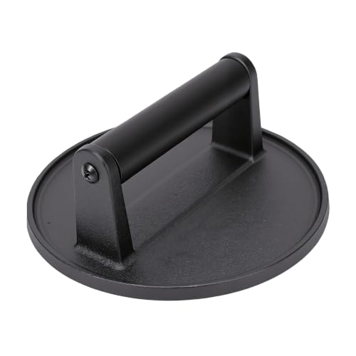 AYNEFY Smash Burger Press, 6.3 Inch Cast Iron Round Meat