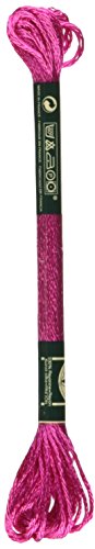 DMC 1008F-S602 Shiny Radiant Satin Floss, Hibiscus Pink, 8.7-Yard