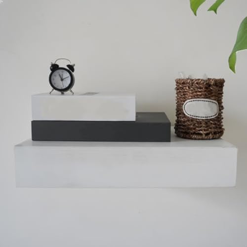 Hidden Compartment Shelf with Drawer - Concealed Floating Shelf for Safe Storage of Small Objects, Files, and Guns - Room Decor, Supports Up to 2 kg, 1.9 lb Weight image 2