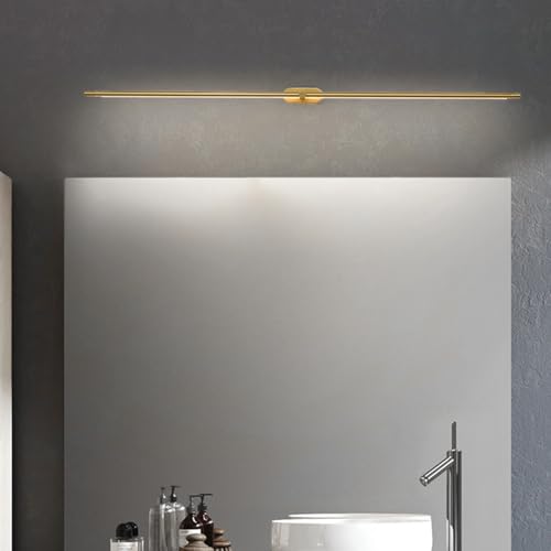 Lámparas de pared de diseño minimalista largo en metal dorado de alta calidad