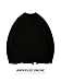 BEAUDRM Men's Grunge Y2k Ripped Sweaters Crew Neck Long Sleeve Knit Baggy Pullover Tops Casual Jumper Knitwear Black Medium