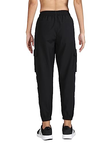 Image of CHKOKKO Women High Rise Sports Gym Track Pant Running Lower with Cargo Pocket