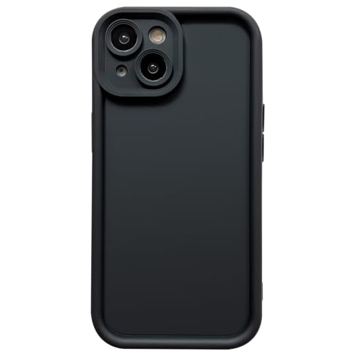 Image of Puxicu Slim Case for iPhone 15, Enhanced Camera Protection, Shockproof Skin-Friendly Touch Soft Case Cover for iPhone 15 Phone 6.1 inch, Black