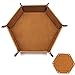 VitalBloom ダイストレイ 折りたたみ マット ダイス PUレザー 六角 おしゃれ 卓上 組み立て 簡単 テーブルゲーム ゲーム サイコロ 卓上 小物入れ カードトレイ