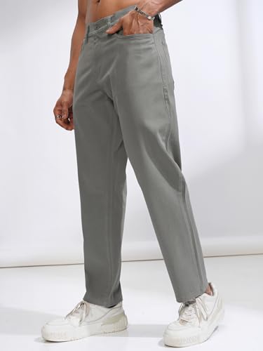 Image of Highlander Men's Casual Trousers| Relaxed Fit | Perfect for Casual Outings,Travel & Work Wear