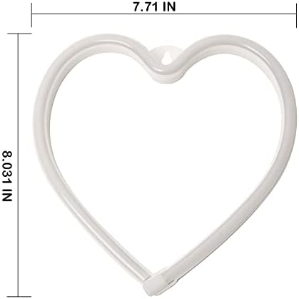Love Heart Neon Sign Light,LED Neon Lamp with Warm Yellow Light Color Powered by USB Cable Sign Neon Night Light for Room Wall Hanging Decor Christmas Wedding Birthday Gifts for Boys Girls Kids 7 313KT9khK2L. AC