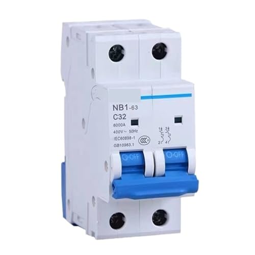 Disjoncteur miniature NB1-63 2P 40A pour tableau électrique rail DIN