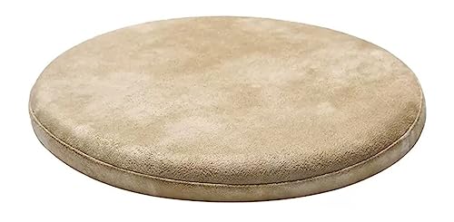 Cojín redondo de espuma viscoelástica para silla de comedor, 4,5 cm, suave, antideslizante, con funda de piel sintética, 45 cm, ideal para comodidad y estilo (color 2)