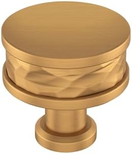 Signature Hardware 954059-114 Lazzara 1-1/4 Inch Hammered Mushroom Cabinet Knob - Brushed Gold
