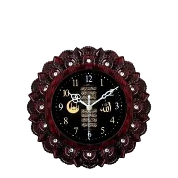 Image of BHATI Traders Classic Analog Wall Clock with Clear Dial Home & Office Wall Decor BHATI Clock 117Brown