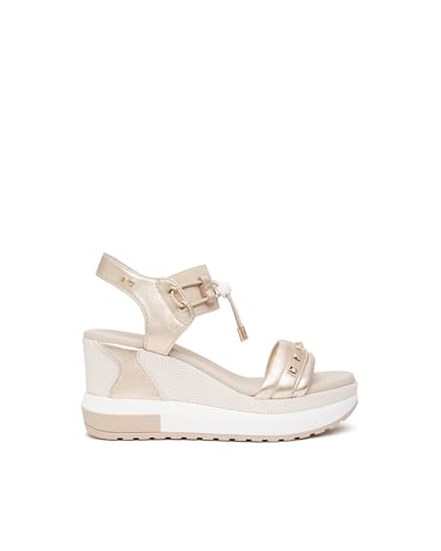 Nero Giardini E616052d : nu-pieds dorés parfaits pour vos soirées