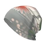 Happy Birds - Gorro de punto sin ala con patrón volador: gorro cálido para el hogar, viajes, viajes y esquí, color negro