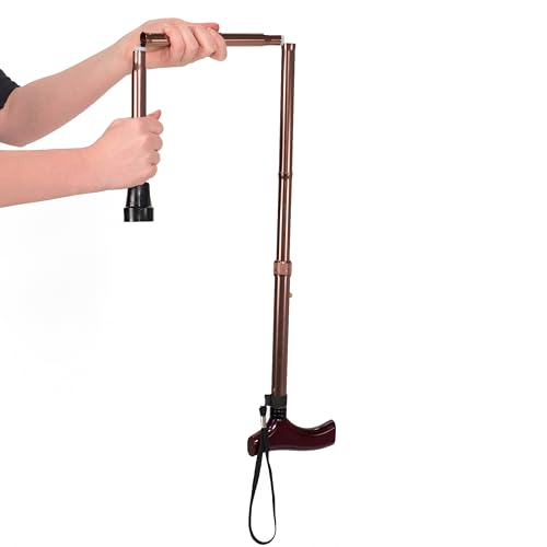 Canne de marche stable contre les chutes pliable Vitility bronze - 5