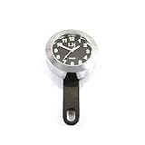 Producto de alta calidad. Reloj universal de montaje para motocicleta, resistente al agua, para Honda, Yamaha, Kawasaki, Suzuki, Hyosung Husqvarna Indian Chopper Bobber (cromado)