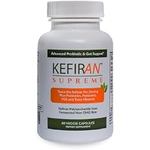 Lane Innovative Kefiran Supreme Concentrated Kefir-Derived Synbiotic with 2 Kefiran, Probiotics & Prebiotics, Vegetable Capsules, Gluten-Free, 30 Servings