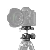 Generic Obrotowa o 360 Stopni Panoramiczna Głowica Kulowa Statywu Lekka do Teleobiektywów i Makrofotografii Płytka Szybkiego Uwalniania do Statywu Monopod Ciężkich Aparatów i Entuzjastów Filmowania