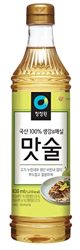 Chung Jung One Matsul, O'Food Premium Cooking Wine (Ginger & Plum), Korean Pantry Staple (Ginger & Plum, 830ml)