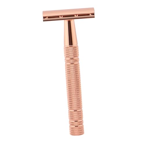 CHICAMPERA 伝統的なダブルエッジ手動シェーバー ハンドル快適グリップ 耐久性 ひげ用 顔剃り 清潔で深剃り 家 旅行 ホテル用 プレゼントにも