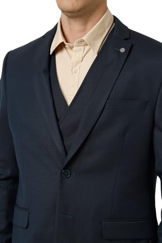 Image of Van Heusen Men's Polyester Blend Three Piece Suit-Dress Set