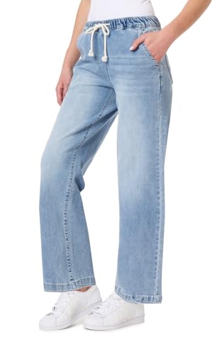 Angels Forever Young Women's Getaway Straight Relaxed Jeans