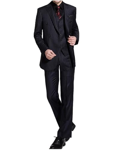 Costume de mariage rayé homme pour une cérémonie laïque élégante