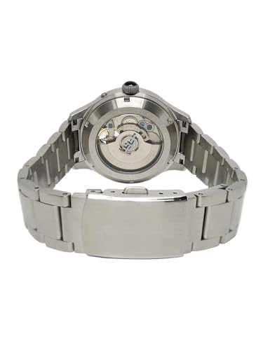 Thomas Earnshaw Men's 43mm Baron Grand Date Calendar Open Heart Automatic Watch with Solid Stainless Steel Bracelet ES-8187